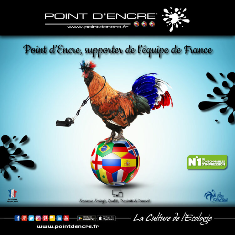 POINT D'ENCRE, supporter de l'équipe de France !!!