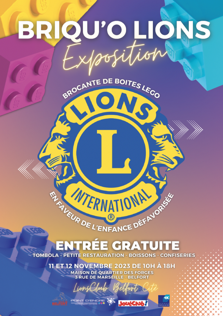 POINT D’ENCRE Partenaire de L’exposition Briqu’o Lions !!!