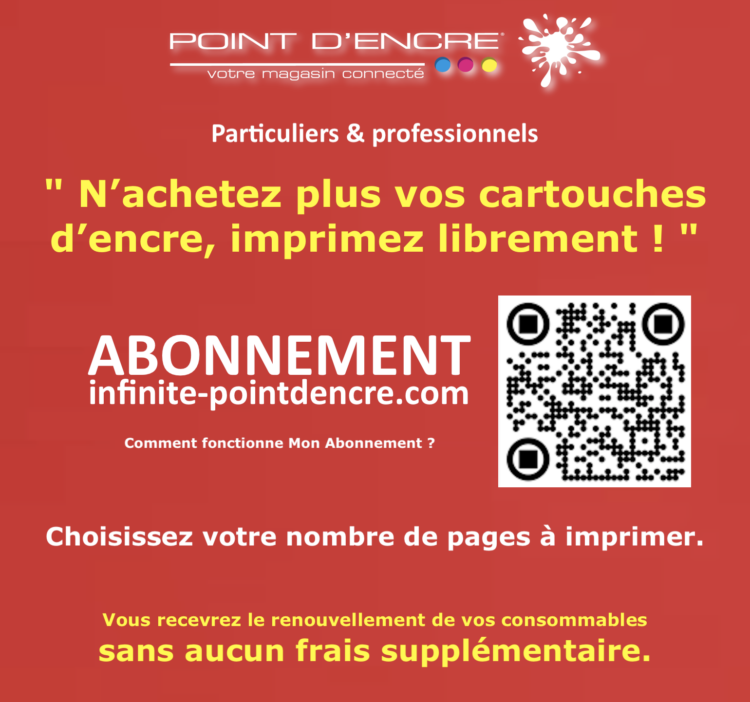 Avec infinite-pointdencre.com : " N’achetez plus vos cartouches d’encre, imprimez librement ! "