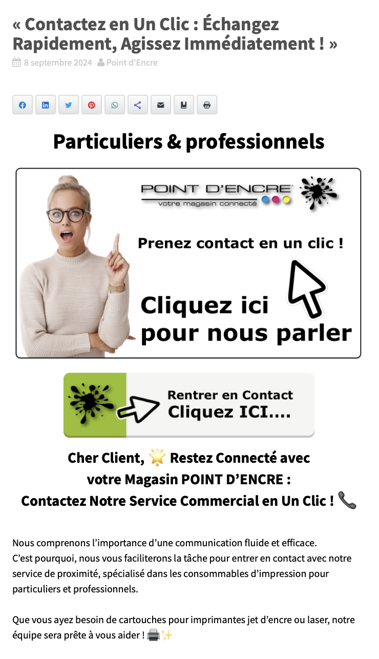 "Contactez en Un Clic : Échangez Rapidement, Agissez Immédiatement !"