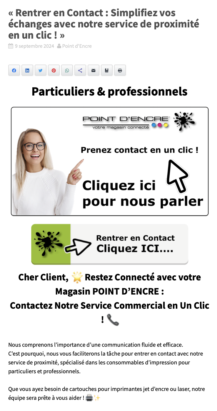 « Rentrer en Contact : Simplifiez vos échanges avec notre service de proximité en un clic ! »