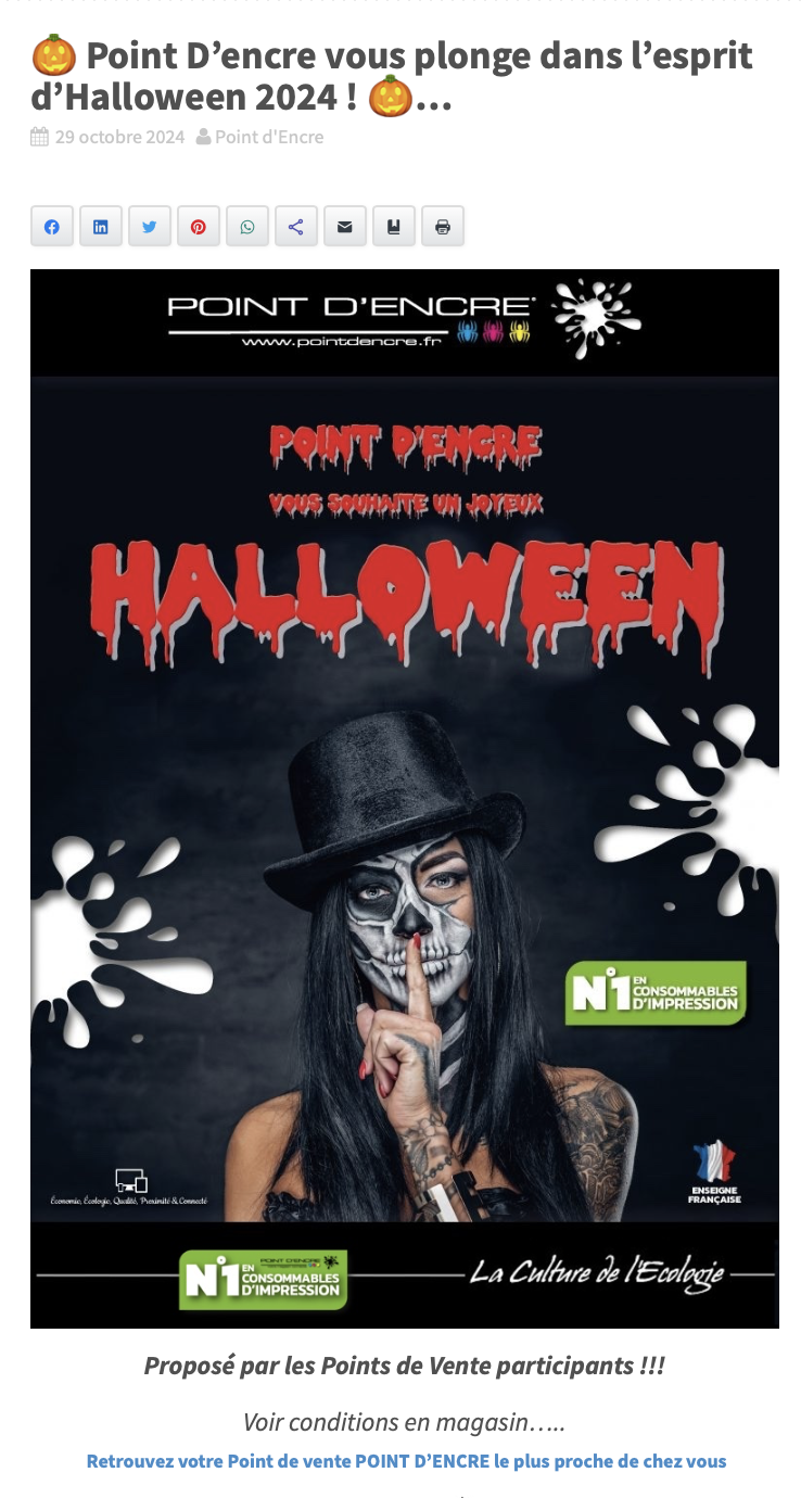 🎃 Point D’encre vous plonge dans l’esprit d’Halloween 2024 ! 🎃...