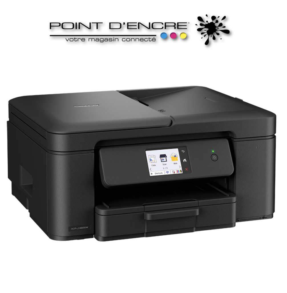 DCP-J1460DW Imprimante jet d'encre multifonction 3-en-1 compacte sans fil. Eligible à notre ABONNEMENT infinite POINT D’ENCRE #BrotherDCPJ1460DW #ImpressionHauteQualité #InnovationTechnologique #ImpressionSansFil #Polyvalence #InfinitePointDEncre #ÉconomieDEncre #RendezVousImprimantes #GestionDesConsommables #Durabilité #ImpressionRapide #ProjetsScolaires #BureauÀDomicile #ConnectivitéFacile #ImpressionModerne #Écologie #Rentrée2025