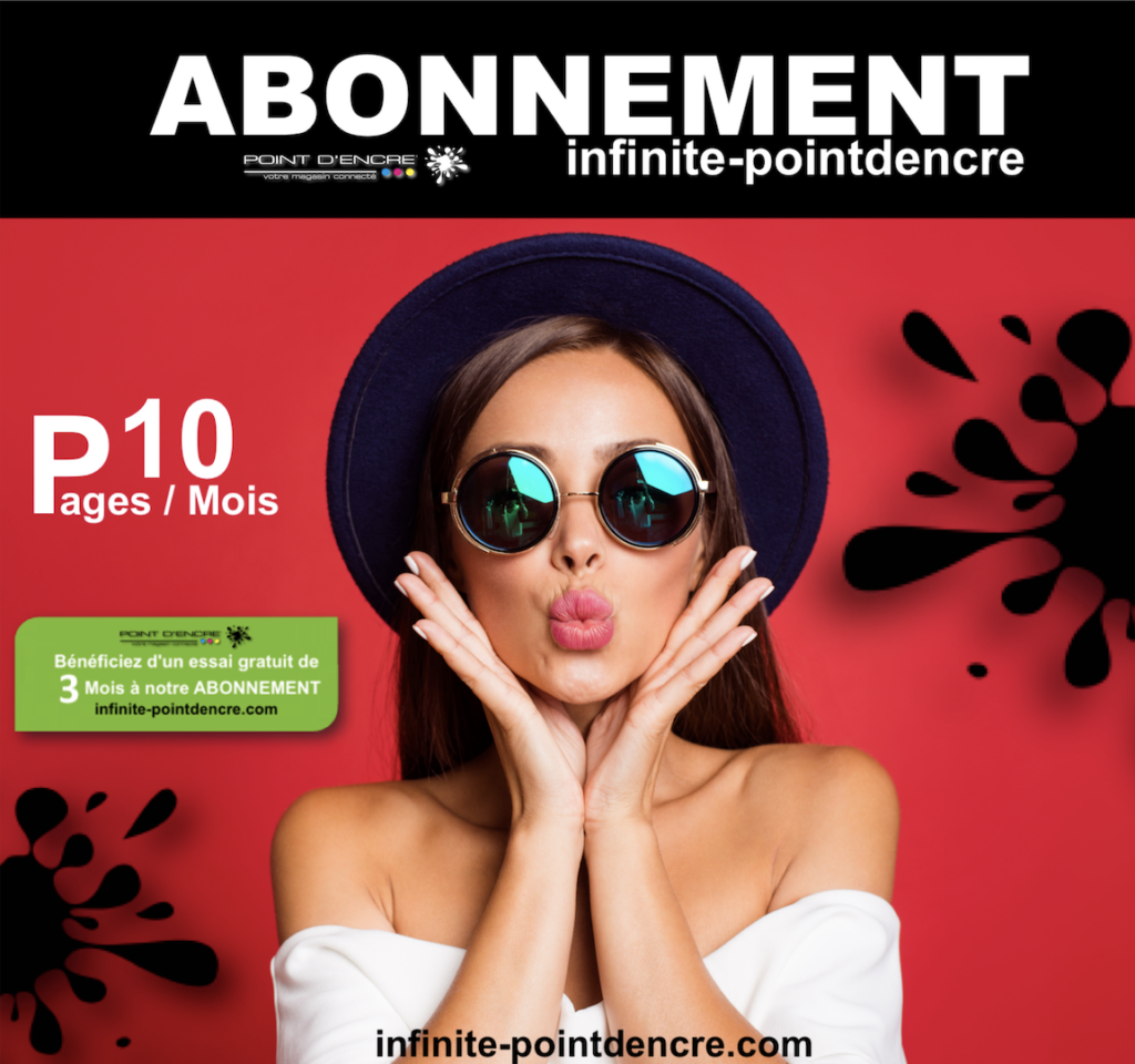 Libérez le Potentiel de Votre Imprimante avec l'Abonnement infinite POINT D'ENCRE & 3 Mois d'Abonnement Gratuit ! 🆓🖨️#abonnement #imprimante #encre #toner #livraison #consommables #affaires #cartouches #packpointdencre #serviceclient #rapportqualitéprix #impression #économie #simplicité #confort #notremarque #pointdencre #3moisgratuit #abonnement1,50€/Mois