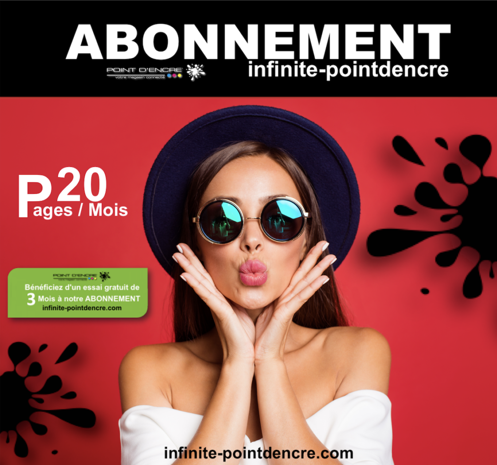 Optimisez Vos Impressions avec Notre Abonnement de 20 Pages par Mois pour Seulement 2,50 € ! 🖨️💼 #abonnement #impression #cartouches #jetdencre #laser #économie #flexibilité #gestiondesconsommables #pointdencre #infinitepointdencre #abonnement2,50€/mois