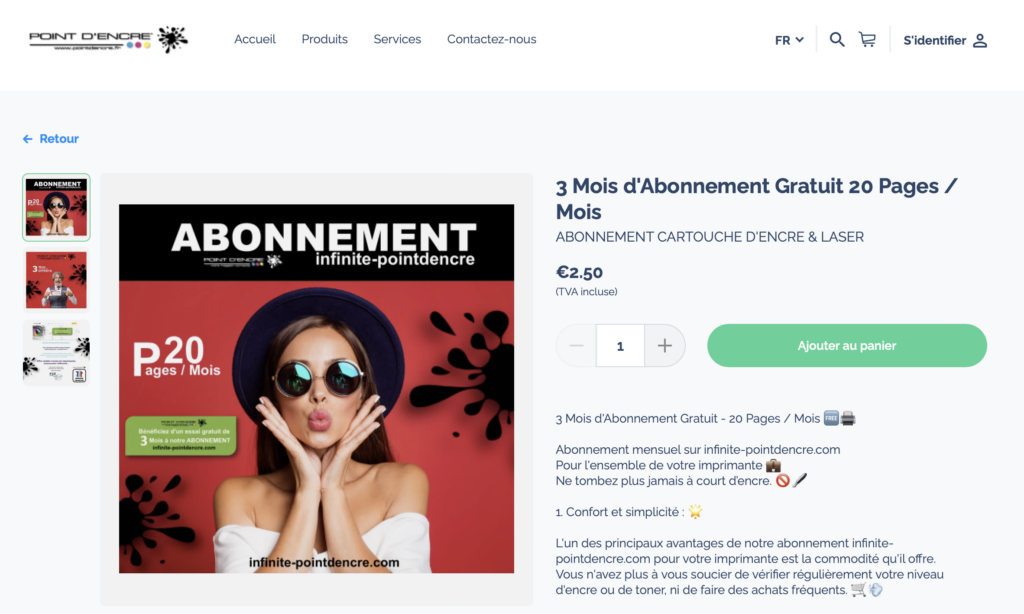 Optimisez Vos Impressions avec Notre Abonnement de 20 Pages par Mois pour Seulement 2,50 € ! 🖨️💼 #abonnement #impression #cartouches #jetdencre #laser #économie #flexibilité #gestiondesconsommables #pointdencre #infinitepointdencre #abonnement2,50€/mois