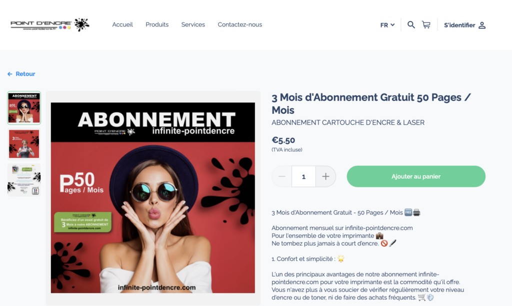 Augmentez Votre Productivité avec Notre Abonnement de 50 Pages par Mois à Seulement 5,50 € ! 🖨️💼 #abonnement #impression #cartouches #jetdencre #laser #productivité #gestiondesconsommables #pointdencre #infinitepointdencre