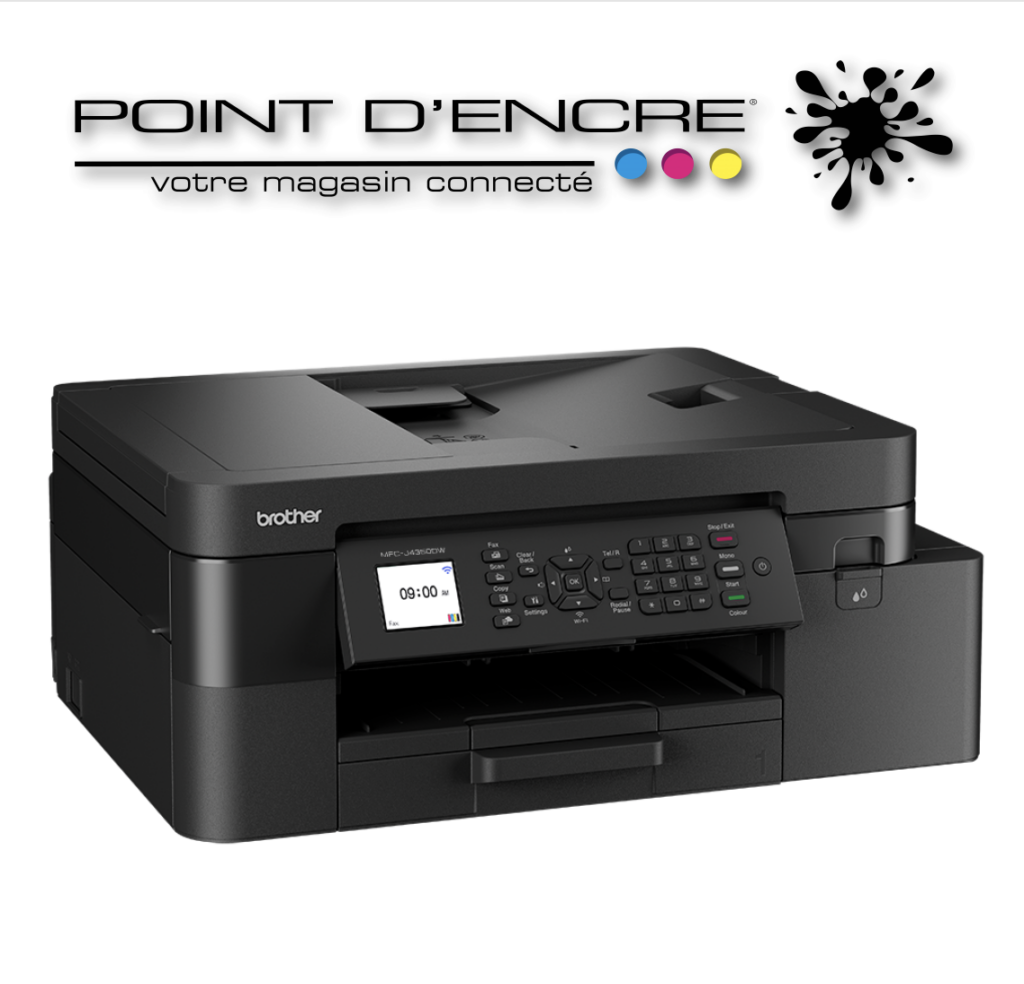 MFC-J4350DW Imprimante jet d'encre multifonction 4-en-1 sans fil. Eligible à notre ABONNEMENT infinite POINT D'ENCRE #Brother #Imprimantes #JetDEncre #PointDencre #Abonnement #InfinitePointDEncre #Écologie #ImpressionIllimitée #Bureau #Informatique #HauteTechnologie #Innovation #Consommables #RenouvellementInfini #Économies #GestionDImpression #Rentrée2025 #ImpressionDeQualité #TechnologieDurable
