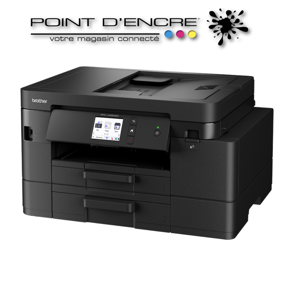 MFC-J4550DW Imprimante jet d'encre multifonction 4-en-1 sans fil. Eligible au forfait infinite POINT D'ENCRE #Brother #MFCJ4550DW #Imprimante #ServiceInfini #Impression #Économie #ApprovisionnementAutomatique #Écologie #ImpressionIllimitée #Bureau #Informatique #HighTech #GérerSonImpression #AstucesBureau #Innovation #Technologie #ConfortDImpression #Brothersolutions #ImprimanteMultifonction #ProduitsBrother #PrintSmart #InfinitePointDEncre