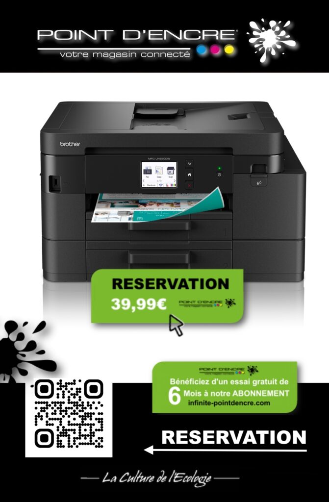 MFC-J4550DW Imprimante jet d'encre multifonction 4-en-1 sans fil. Eligible au forfait infinite POINT D'ENCRE #Brother #MFCJ4550DW #Imprimante #ServiceInfini #Impression #Économie #ApprovisionnementAutomatique #Écologie #ImpressionIllimitée #Bureau #Informatique #HighTech #GérerSonImpression #AstucesBureau #Innovation #Technologie #ConfortDImpression #Brothersolutions #ImprimanteMultifonction #ProduitsBrother #PrintSmart #InfinitePointDEncre