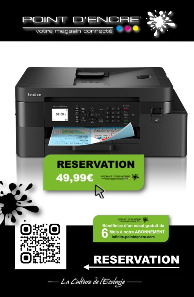 MFC-J4350DW Imprimante jet d'encre multifonction 4-en-1 sans fil. Eligible à notre ABONNEMENT infinite POINT D'ENCRE #Brother #Imprimantes #JetDEncre #PointDencre #Abonnement #InfinitePointDEncre #Écologie #ImpressionIllimitée #Bureau #Informatique #HauteTechnologie #Innovation #Consommables #RenouvellementInfini #Économies #GestionDImpression #Rentrée2025 #ImpressionDeQualité #TechnologieDurable