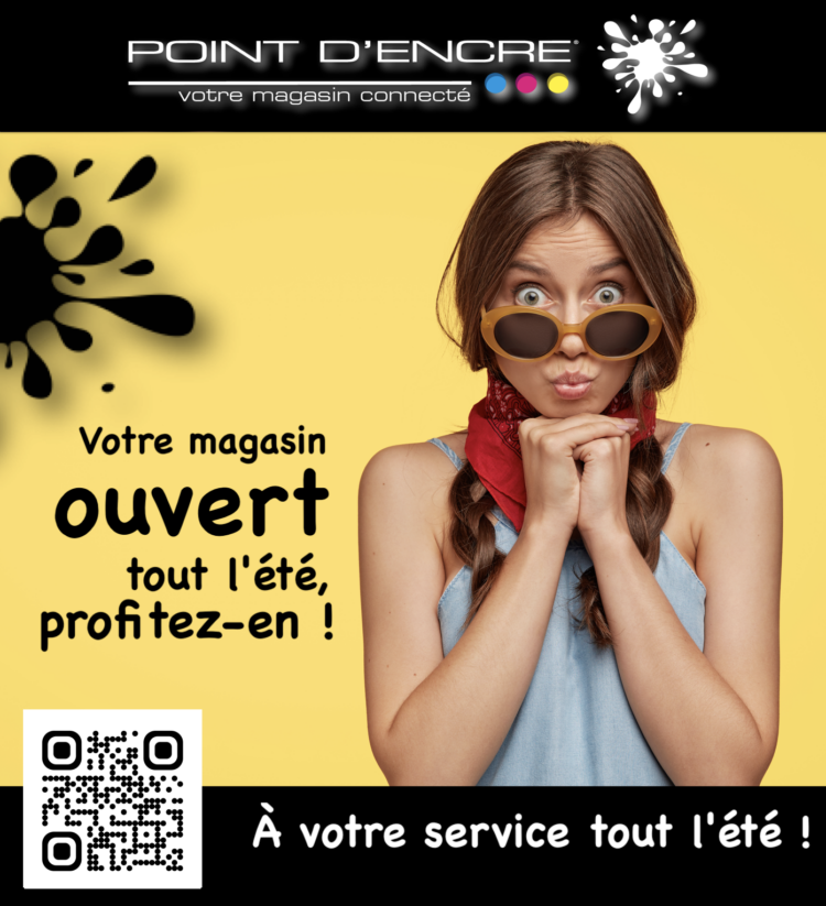 Faite recharger vos consommables de Cartouches d’encre et Toners efficacement cet été, du 1er juillet au 31 août, avec Point D’Encre ! ☀️🛒 #RechargeCartouches #Toners #Impression #Imprimantes #PointDencre #Qualité #Économie #Écologie #ServiceDeProximité #ClientsPrévoyants #ClientsPatients #ClientsUrgents #ClientHyperPrévoyant #ServiceInfinity #SatisfactionClient #Été #ÀVotreService #ImpressionResponsable #HP #Canon #Epson #Brother #Lexmark #Samsung #Dell #Ricoh #Xerox #Kyocera