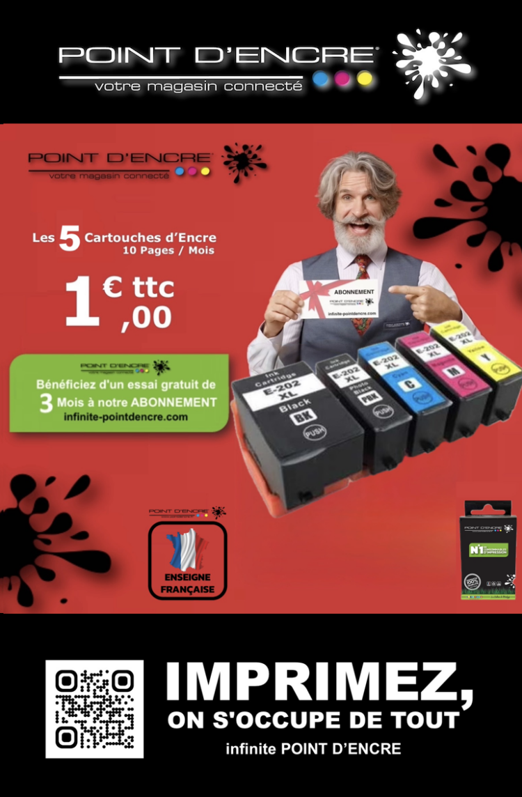 🌈 Élevez Votre Impression avec les Cartouches Epson 202XL de Point D’Encre ! 🎉 #InfinitePointDEncre #Epson200 #202XL #CartouchesEpson #Impression #ImprimantesEpson #ExpressionPremium #AbonnementImpression #Économie #SatisfactionClient #LivraisonGratuite #Garantie3Ans #ImpressionDeQualité #ImpressionSansTracas #ImpressionÉcologique #AutonomieDesCartouches #ImpressionFacile