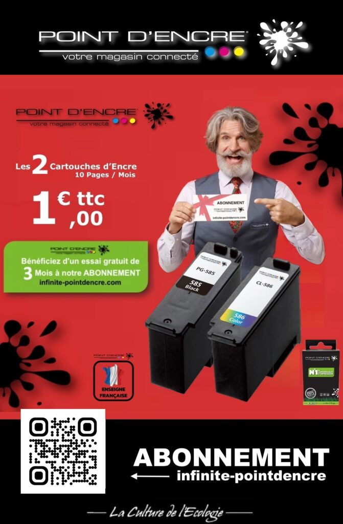 Optimisez Votre Impression avec les Cartouches PG–585XL & CL–586XL de Point d'Encre 🖨✨ #PointdEncre #PG585XL #CL586XL #CartouchesNoir #CartouchesCouleur #LivraisonGratuite #Garantie3Ans #ImprimantesCanon #PixmaTS7600 #PixmaTS7640i #PixmaTS7650i #PixmaTS7700 #PixmaTS7740i #PixmaTS7750i #ImpressionDeQualité #AbonnementImpression #ÉconomieDargent #ImpressionFacile #CartouchesGrandeCapacité #Imprimantes #Cartouches #Impression #Prints #Inks #CanonPrinters