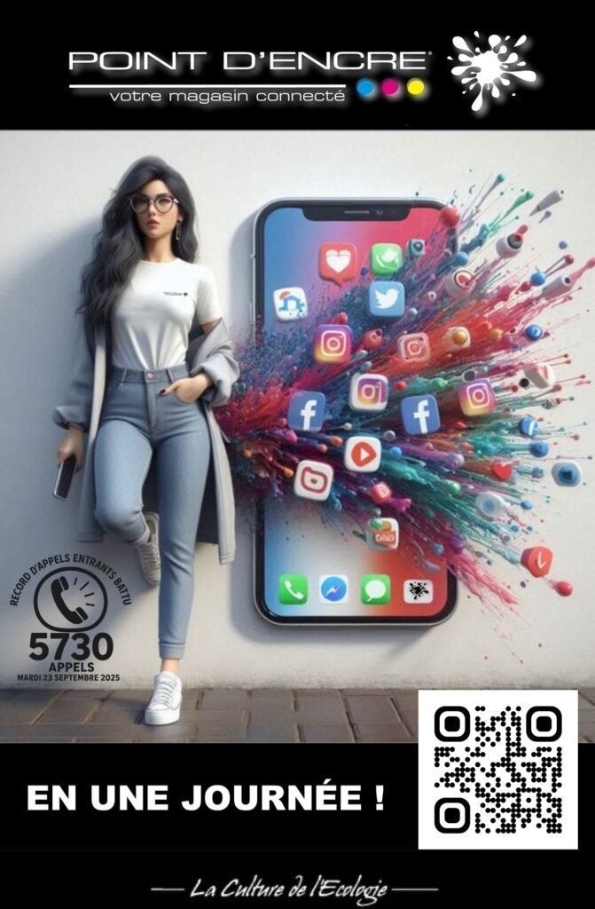 Point D’encre atteint un record spectaculaire : 5730 appels entrants en une journée grâce à vous ! 📞🎉 #PointDencre #RecordDappels #RéseauxSociaux #AppelsEntrants #ServiceClient #Communauté #Confiance #Fidélité #Innovations #Merci #Echanges #Facebook #Twitter #Instagram #LinkedIn #Snapchat #TikTok #YouTube #Pinterest