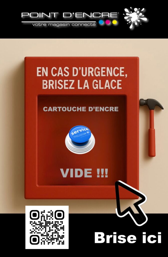 🚨 Urgence : Rentrer en contact avec Point D'encre pour vos cartouches jet d'encre vides ! 🚨#UrgenceCartouchesJetDEncre #PointDencre #CartouchesJetDEncre #BriserLaGlace #Toner #Imprimantes #ServicesBureautiques #FournituresBureautiques #ImpressionRapide #Qualité #ServiceClient #ImprimantesTousMarques #ContactUrgent #AideImpression #ImpressionProfessionnelle #FournisseurImpression #ConsommablesImpression #AlternativesDurables