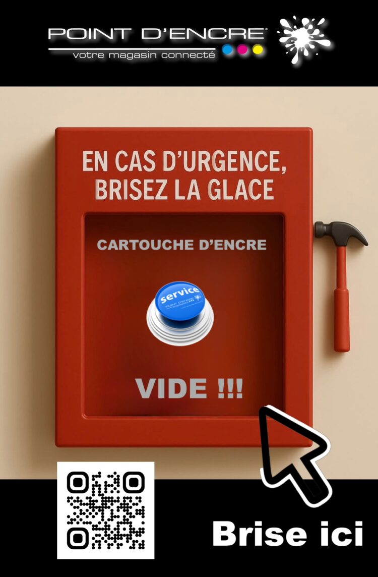 🚨 Urgence : Rentrer en contact avec Point D'encre pour vos cartouches jet d'encre vides ! 🚨#UrgenceCartouchesJetDEncre #PointDencre #CartouchesJetDEncre #BriserLaGlace #Toner #Imprimantes #ServicesBureautiques #FournituresBureautiques #ImpressionRapide #Qualité #ServiceClient #ImprimantesTousMarques #ContactUrgent #AideImpression #ImpressionProfessionnelle #FournisseurImpression #ConsommablesImpression #AlternativesDurables