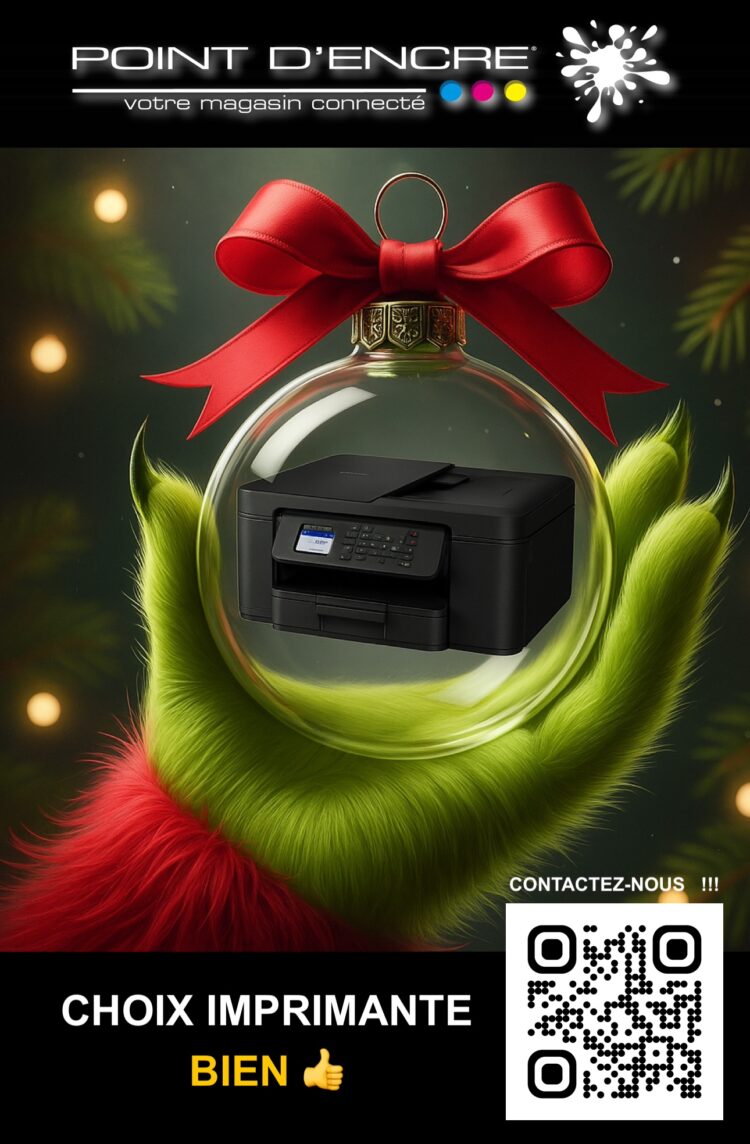 🎄Faites le bon choix d'imprimante pour Noël avec Point D’encre ! 🎁🖨️ #ImprimanteBrother #PointDencre #CadeauNoel #ImpressionEconomique #Qualité #AchatIntelligent #Brother #Imprimantes #LivraisonGratuite #Garantie #Noël #FêtesDeFinDAnnée #Économie #PartenaireDImpression #ImpressionDeQualité #InstallationFacile #Technologie #Écologie